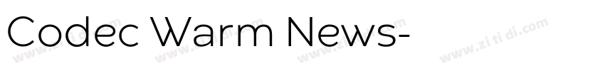 Codec Warm News字体转换